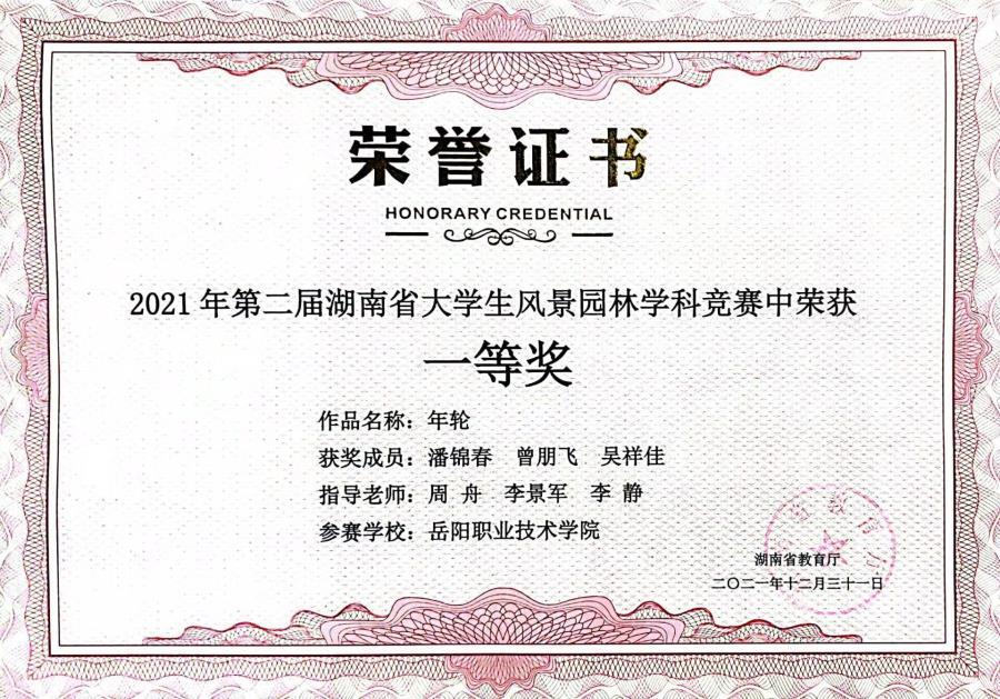 【图文】卓鼎岳阳职院学子在湖南省第二届大学生风景园林学科竞赛中喜获佳绩